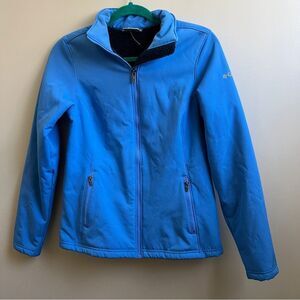Blue Columbia Jacket fleece lined soft shell Size S